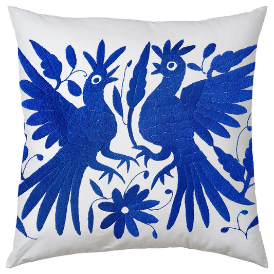 Set of 4 | Mexican Decorative Cushion Covers | Otomi Design Covers | Cotton Linen Fabric | Embroidered | With OR Without Insert