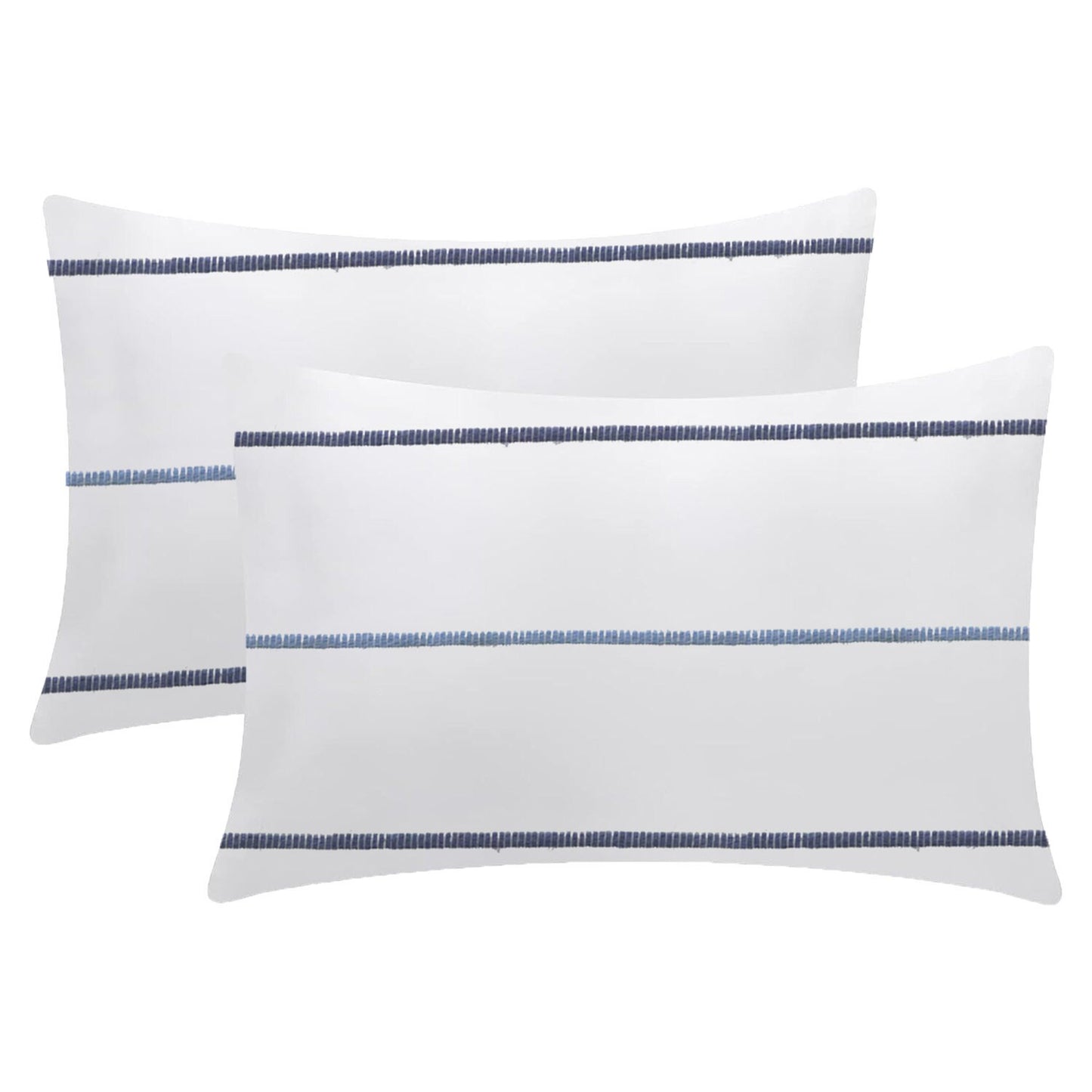 Seraphina - 3 Piece Crewel Embroidered Duvet Set | Linen Cotton Mix | Embroidered Duvet Cover with Embroidered Pillowcases | Handmade | Soft