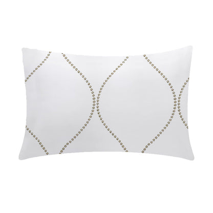 Amara - 3 Piece Crewel Embroidered Duvet Set | Linen Cotton Mix | Embroidered Duvet Cover with Embroidered Pillowcases | Handmade | Soft