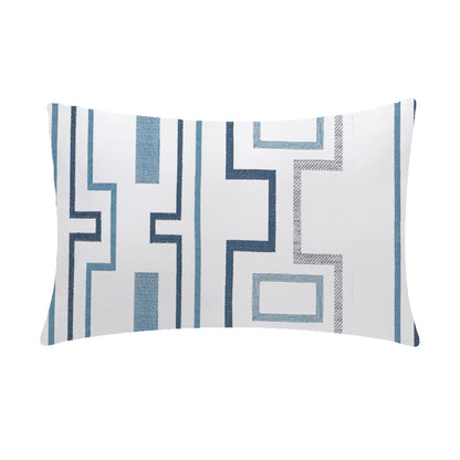 Elowen - 3 Piece Crewel Embroidered Duvet Set | Linen Cotton Mix | Embroidered Duvet Cover with Embroidered Pillowcases | Handmade | Soft
