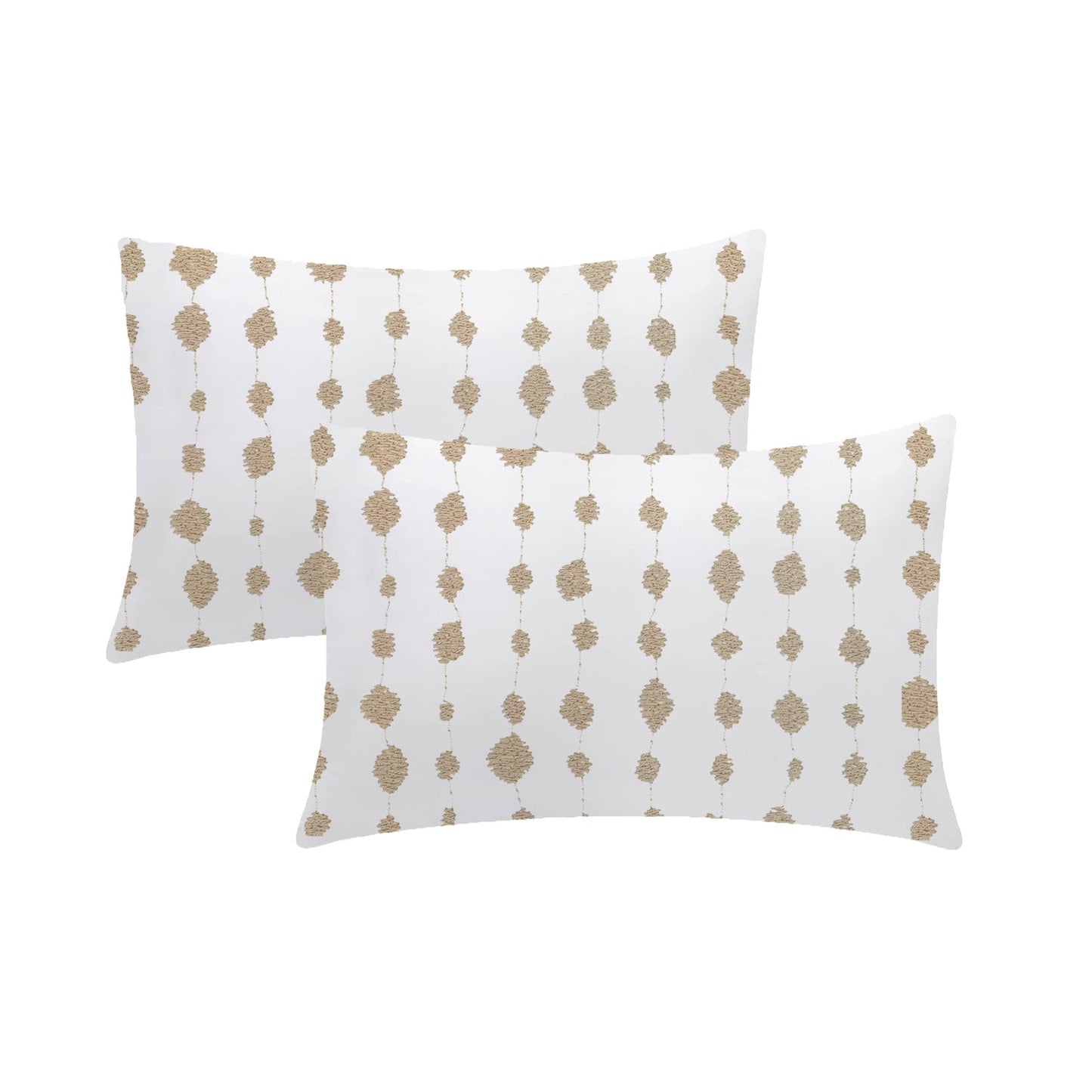Aveline - 3 Piece Crewel Embroidered Duvet Set | Linen Cotton Mix | Embroidered Duvet Cover with Embroidered Pillowcases | Handmade | Soft