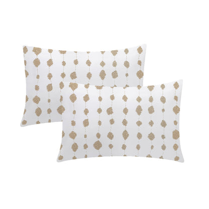 Aveline - 3 Piece Crewel Embroidered Duvet Set | Linen Cotton Mix | Embroidered Duvet Cover with Embroidered Pillowcases | Handmade | Soft