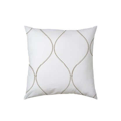 Amara - Set of 4 Pieces | Cotton Linen Fabric | Crewel Embroidered | Pillow/Cushion Cover Set | With or Without Insert