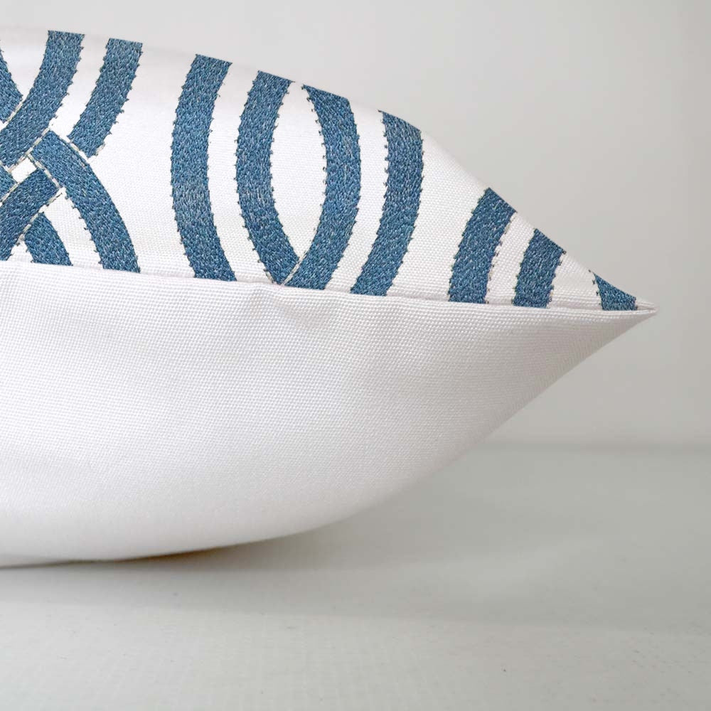 Zara  - Set of 4 Pieces | Cotton Linen Fabric | Crewel Embroidered | Pillow/Cushion Cover Set | With or Without Insert