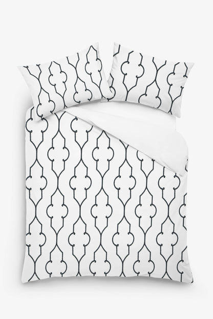 Leonora - 3 Piece Crewel Embroidered Duvet Set | Linen Cotton Mix | Embroidered Duvet Cover with Embroidered Pillowcases | Handmade | Soft