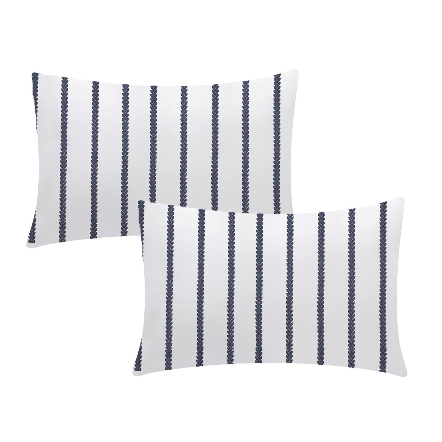 Daphne  - Set of 4 Pieces | Cotton Linen Fabric | Crewel Embroidered | Pillow/Cushion Cover Set | With or Without Insert