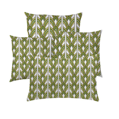 Phoebe  - Set of 4 Pieces | Cotton Linen Fabric | Crewel Embroidered | Pillow/Cushion Cover Set | With or Without Insert
