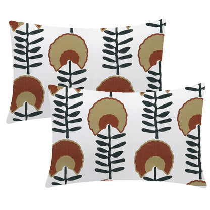 Thea  - Set of 4 Pieces | Cotton Linen Fabric | Crewel Embroidered | Pillow/Cushion Cover Set | With or Without Insert
