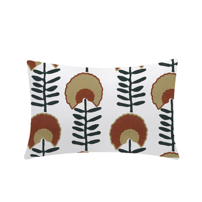 Thea  - Set of 4 Pieces | Cotton Linen Fabric | Crewel Embroidered | Pillow/Cushion Cover Set | With or Without Insert