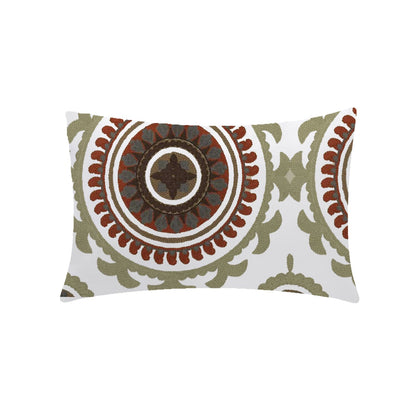 Anthea  - Set of 4 Pieces | Cotton Linen Fabric | Crewel Embroidered | Pillow/Cushion Cover Set | With or Without Insert