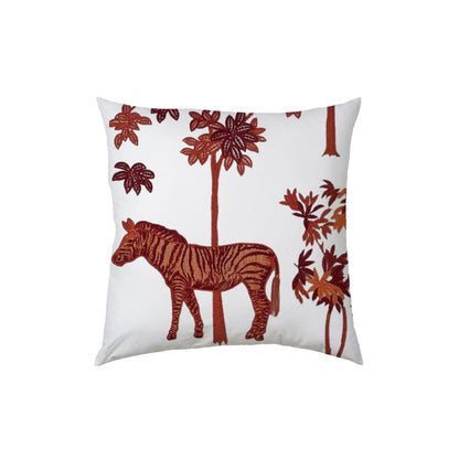 Natalia  - Set of 4 Pieces | Cotton Linen Fabric | Crewel Embroidered | Pillow/Cushion Cover Set | With or Without Insert