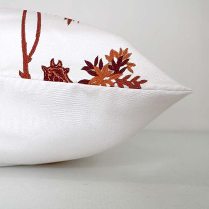 Natalia  - Set of 4 Pieces | Cotton Linen Fabric | Crewel Embroidered | Pillow/Cushion Cover Set | With or Without Insert