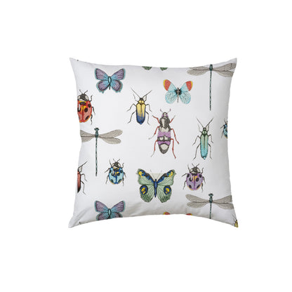 Ksenia  - Set of 4 Pieces | Cotton Linen Fabric | Crewel Embroidered | Pillow/Cushion Cover Set | With or Without Insert