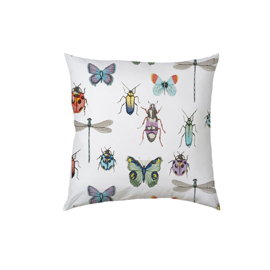 Ksenia  - Set of 4 Pieces | Cotton Linen Fabric | Crewel Embroidered | Pillow/Cushion Cover Set | With or Without Insert