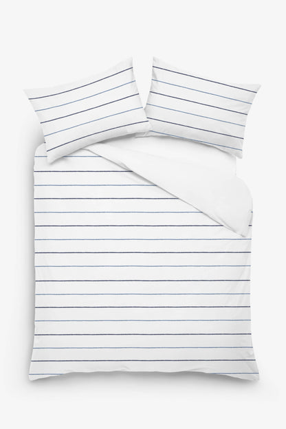 Seraphina - 3 Piece Crewel Embroidered Duvet Set | Linen Cotton Mix | Embroidered Duvet Cover with Embroidered Pillowcases | Handmade | Soft