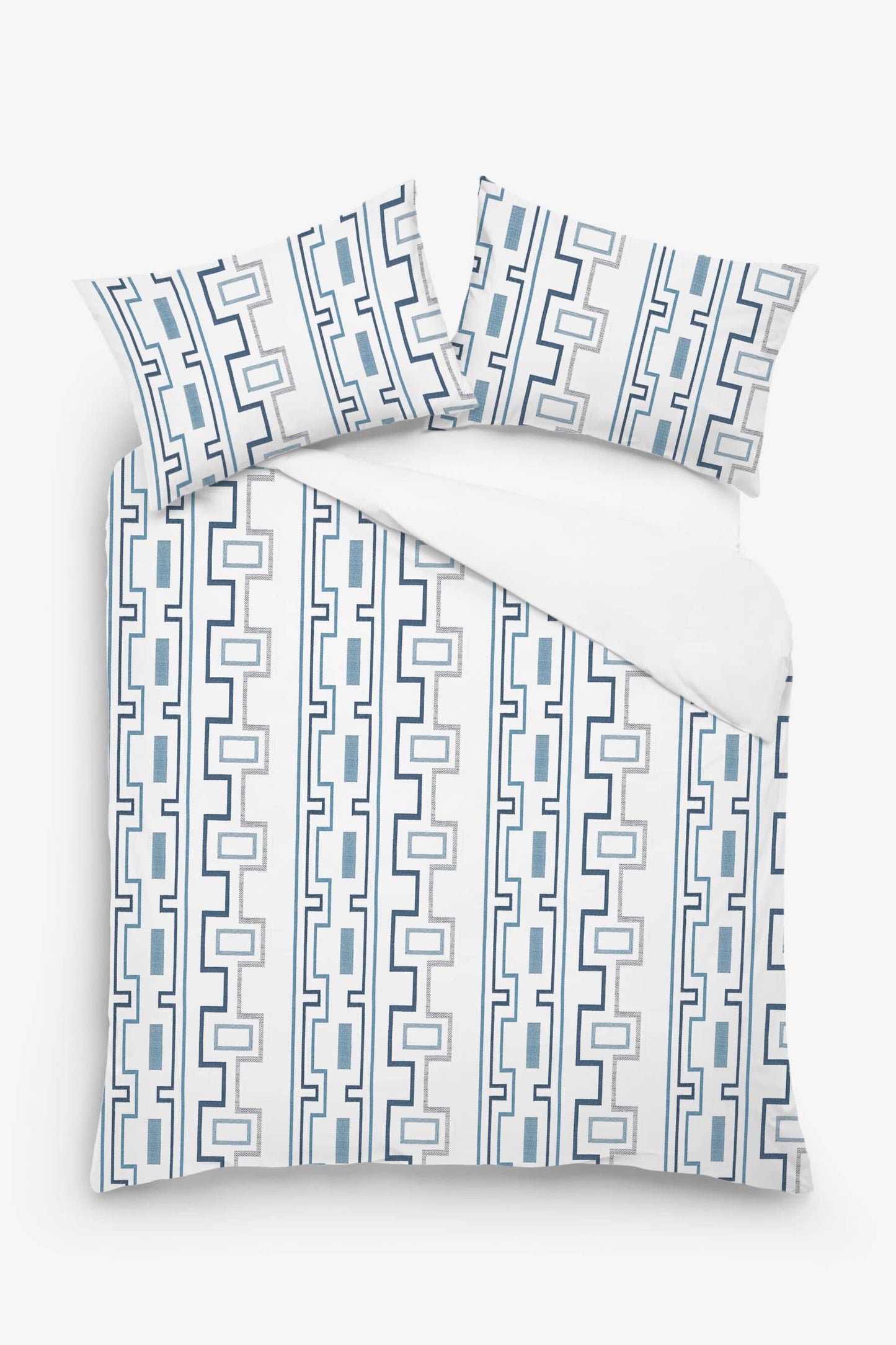 Elowen - 3 Piece Crewel Embroidered Duvet Set | Linen Cotton Mix | Embroidered Duvet Cover with Embroidered Pillowcases | Handmade | Soft