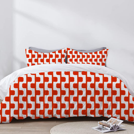 Liora - 3 Piece Crewel Embroidered Duvet Set | Linen Cotton Mix | Embroidered Duvet Cover with Embroidered Pillowcases | Handmade | Soft