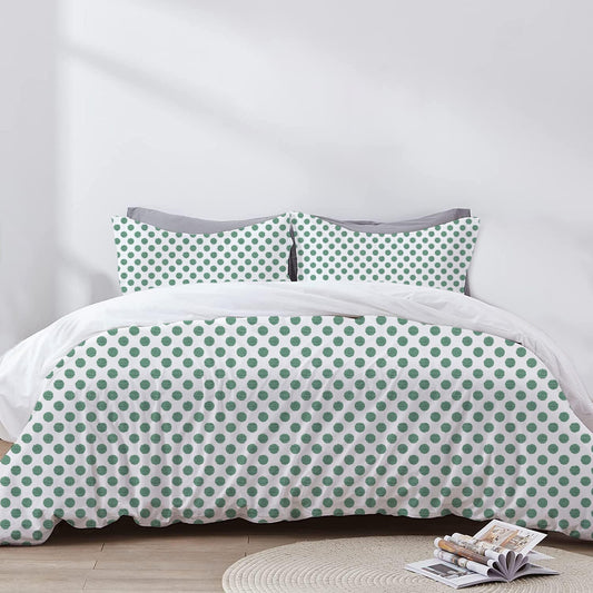 Sylvana - 3 Piece Crewel Embroidered Duvet Set | Linen Cotton Mix | Embroidered Duvet Cover with Embroidered Pillowcases | Handmade | Soft