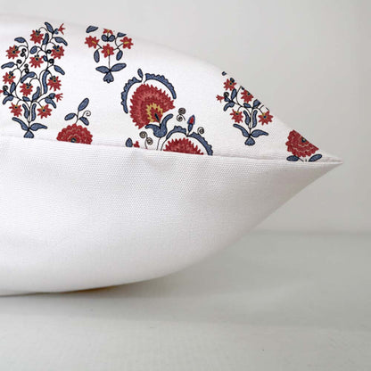 Isolde  - Set of 4 Pieces | Cotton Linen Fabric | Crewel Embroidered | Pillow/Cushion Cover Set | With or Without Insert