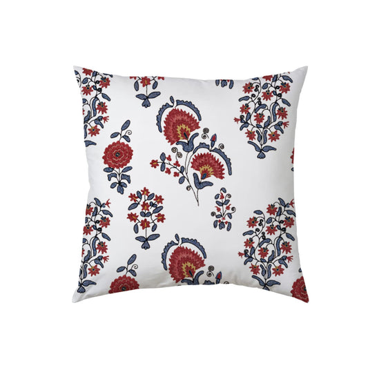 Isolde  - Set of 4 Pieces | Cotton Linen Fabric | Crewel Embroidered | Pillow/Cushion Cover Set | With or Without Insert