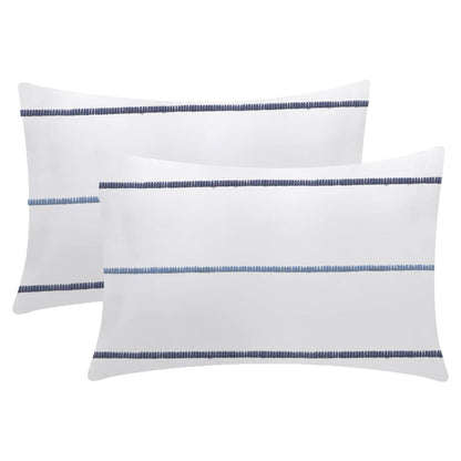 Seraphina  - Set of 4 Pieces | Cotton Linen Fabric | Crewel Embroidered | Pillow/Cushion Cover Set | With or Without Insert