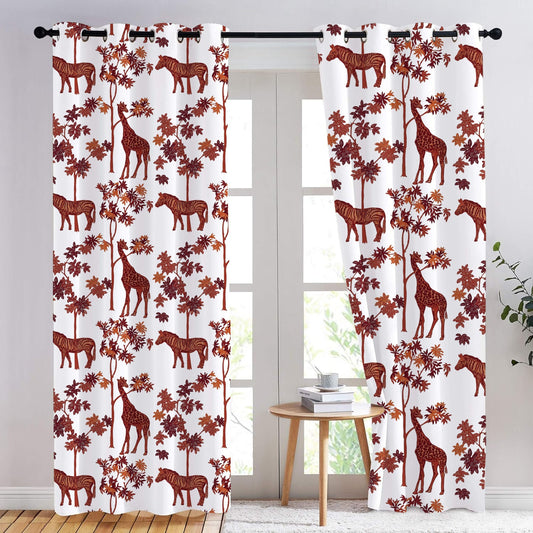 Natalia - Set of 2 Panels Crewel Embroidered Curtains | Linen Cotton Mix | Fully Embroidered | Lined