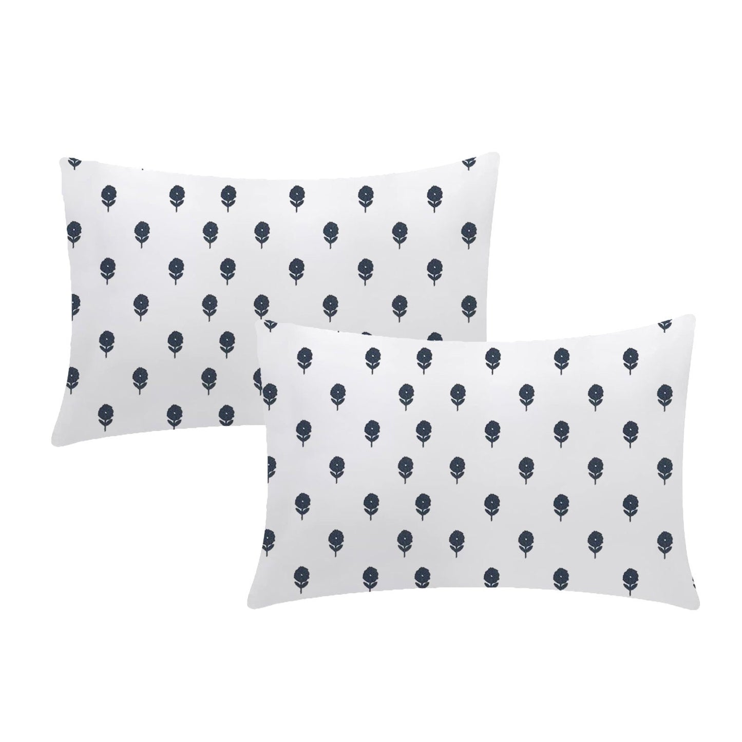 Kyra - 3 Piece Crewel Embroidered Duvet Set | Linen Cotton Mix | Embroidered Duvet Cover with Embroidered Pillowcases | Handmade | Soft