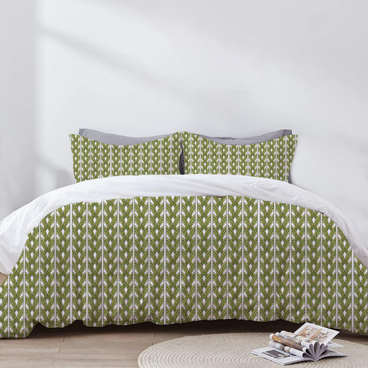 Phoebe - 3 Piece Crewel Embroidered Duvet Set | Linen Cotton Mix | Embroidered Duvet Cover with Embroidered Pillowcases | Handmade | Soft