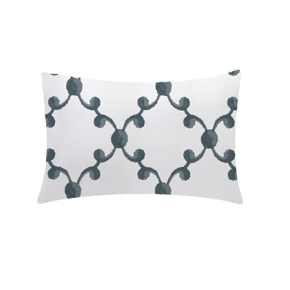 Alethea - 3 Piece Crewel Embroidered Duvet Set | Linen Cotton Mix | Embroidered Duvet Cover with Embroidered Pillowcases | Handmade | Soft
