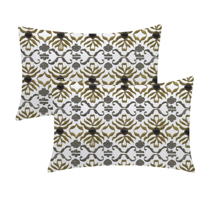 Ioanna - 3 Piece Crewel Embroidered Duvet Set | Linen Cotton Mix | Embroidered Duvet Cover with Embroidered Pillowcases | Handmade | Soft