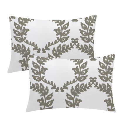 Pandora - 3 Piece Crewel Embroidered Duvet Set | Linen Cotton Mix | Embroidered Duvet Cover with Embroidered Pillowcases | Handmade | Soft