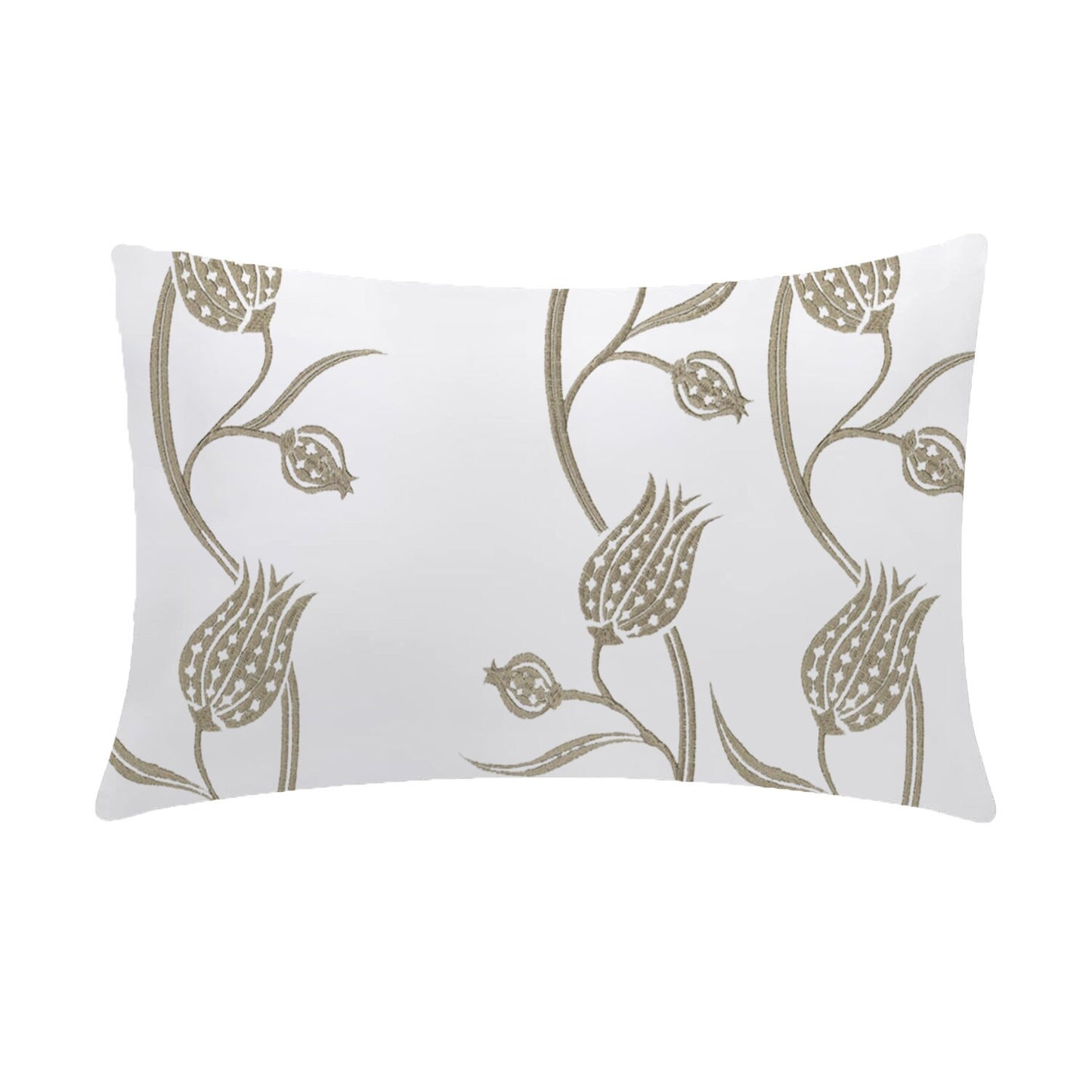 Sofia - 3 Piece Crewel Embroidered Duvet Set | Linen Cotton Mix | Embroidered Duvet Cover with Embroidered Pillowcases | Handmade | Soft