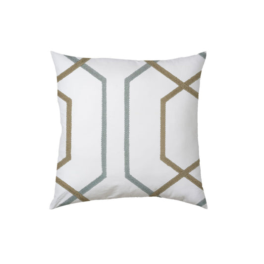 Zoe  - Set of 4 Pieces | Cotton Linen Fabric | Crewel Embroidered | Pillow/Cushion Cover Set | With or Without Insert