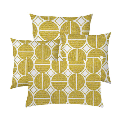 Ariadne  - Set of 4 Pieces | Cotton Linen Fabric | Crewel Embroidered | Pillow/Cushion Cover Set | With or Without Insert