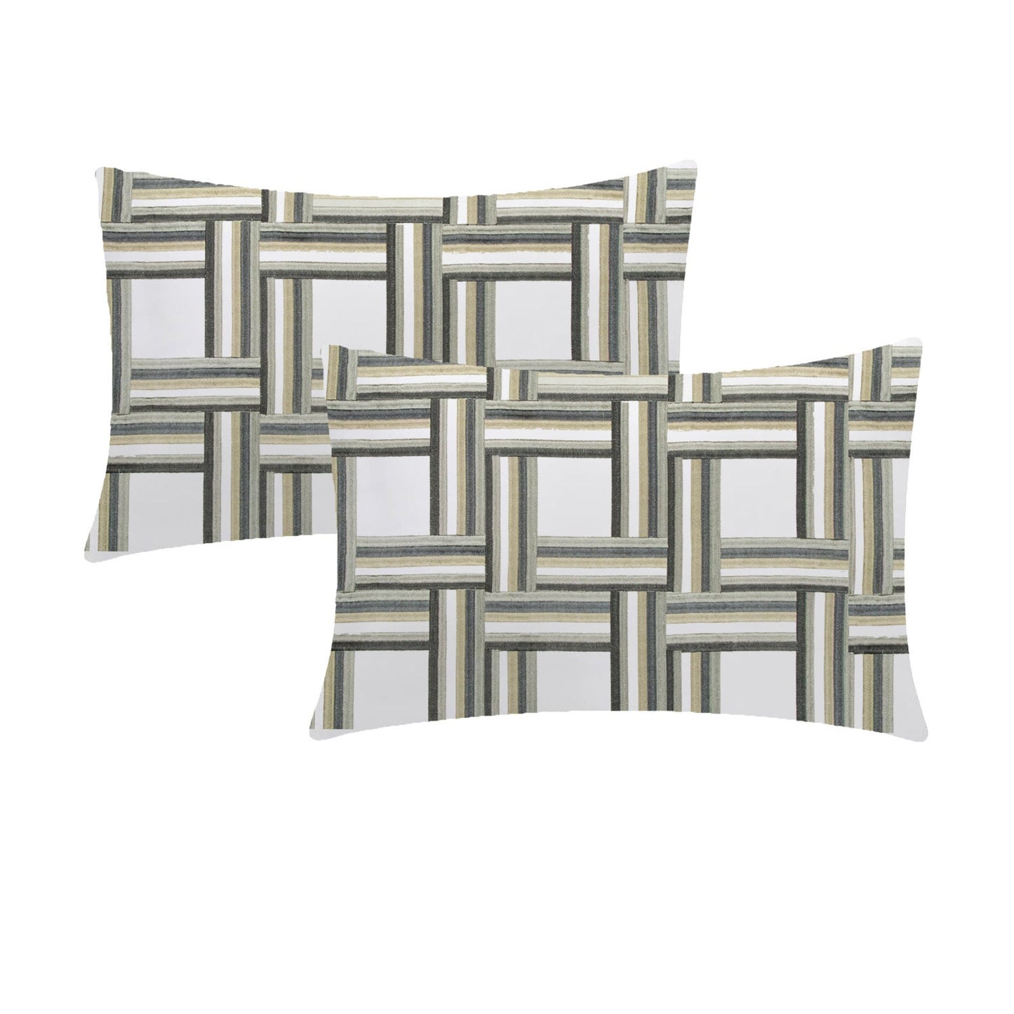 Katerina  - Set of 4 Pieces | Cotton Linen Fabric | Crewel Embroidered | Pillow/Cushion Cover Set | With or Without Insert