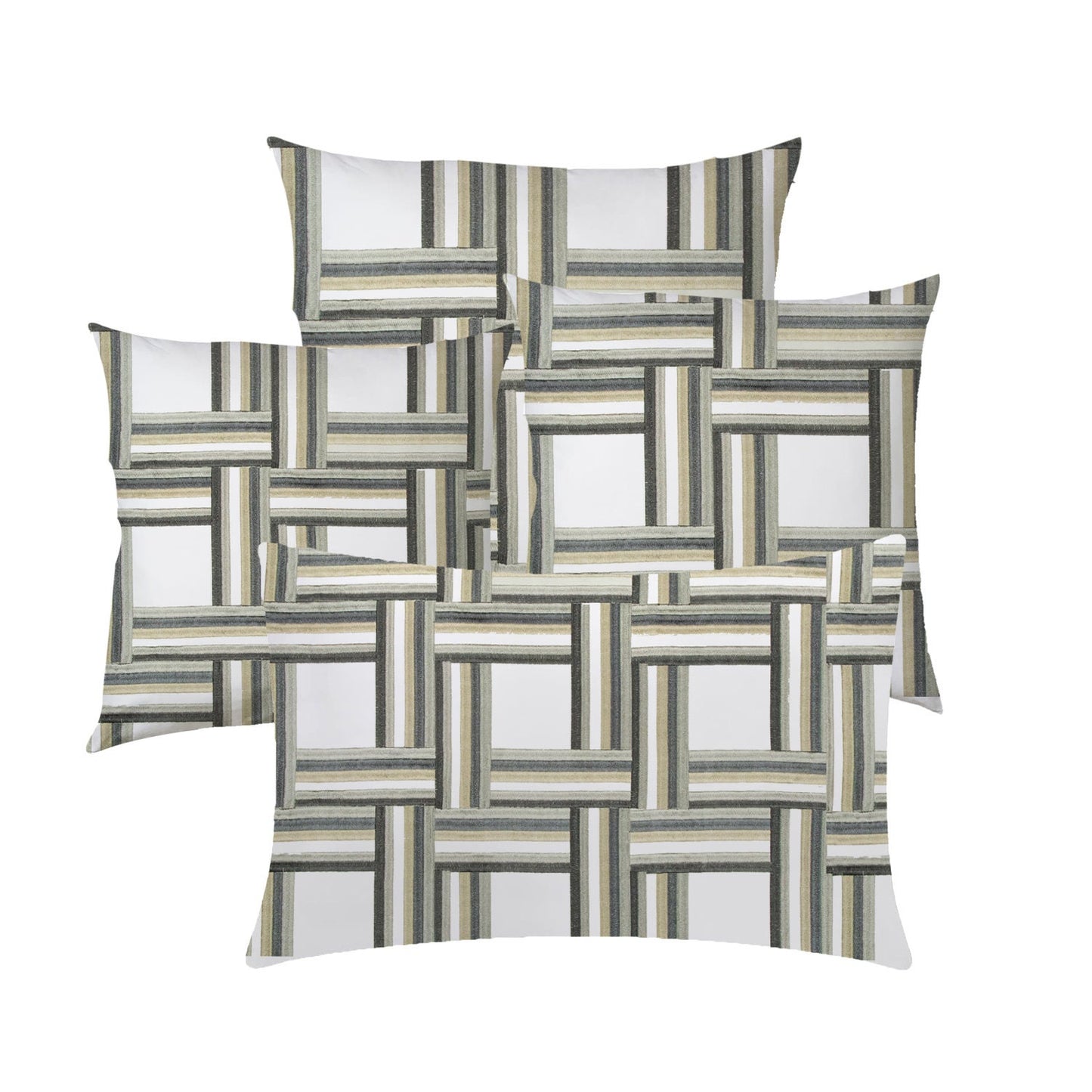 Katerina  - Set of 4 Pieces | Cotton Linen Fabric | Crewel Embroidered | Pillow/Cushion Cover Set | With or Without Insert