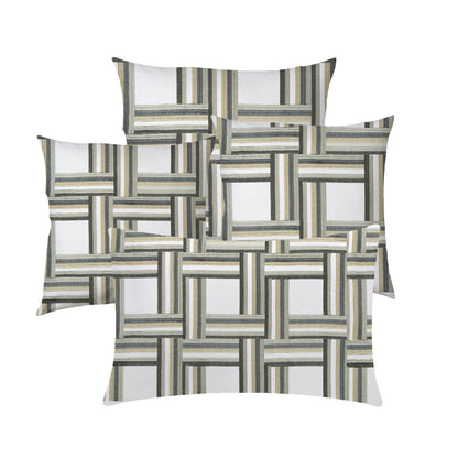 Katerina  - Set of 4 Pieces | Cotton Linen Fabric | Crewel Embroidered | Pillow/Cushion Cover Set | With or Without Insert