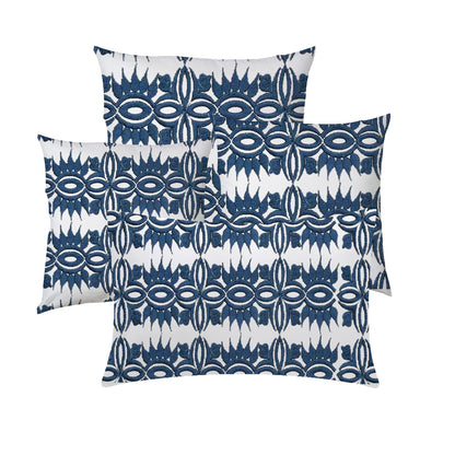 Elektra  - Set of 4 Pieces | Cotton Linen Fabric | Crewel Embroidered | Pillow/Cushion Cover Set | With or Without Insert