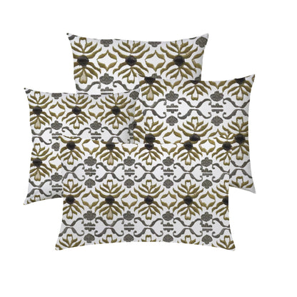 Ioanna  - Set of 4 Pieces | Cotton Linen Fabric | Crewel Embroidered | Pillow/Cushion Cover Set | With or Without Insert