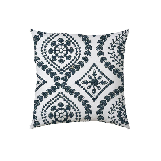 Nikoleta  - Set of 4 Pieces | Cotton Linen Fabric | Crewel Embroidered | Pillow/Cushion Cover Set | With or Without Insert