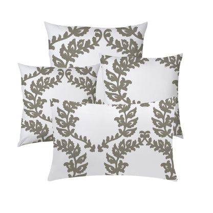 Pandora  - Set of 4 Pieces | Cotton Linen Fabric | Crewel Embroidered | Pillow/Cushion Cover Set | With or Without Insert