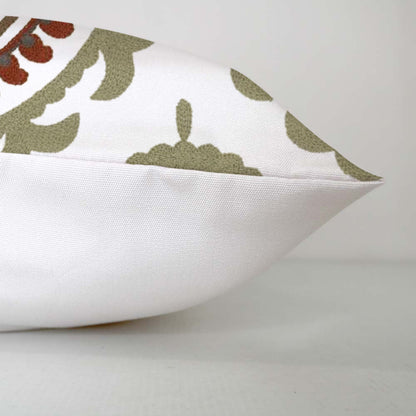 Anthea  - Set of 4 Pieces | Cotton Linen Fabric | Crewel Embroidered | Pillow/Cushion Cover Set | With or Without Insert