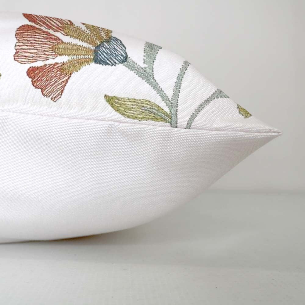 Calista  - Set of 4 Pieces | Cotton Linen Fabric | Crewel Embroidered | Pillow/Cushion Cover Set | With or Without Insert