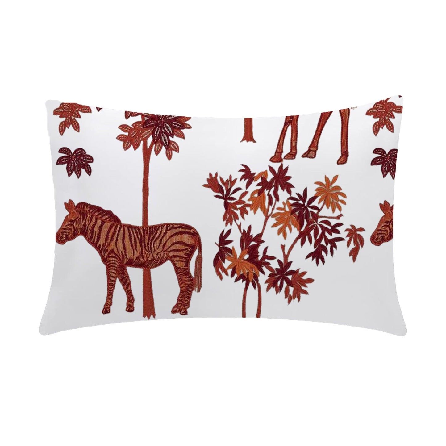Natalia  - Set of 4 Pieces | Cotton Linen Fabric | Crewel Embroidered | Pillow/Cushion Cover Set | With or Without Insert