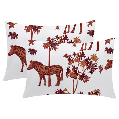 Natalia  - Set of 4 Pieces | Cotton Linen Fabric | Crewel Embroidered | Pillow/Cushion Cover Set | With or Without Insert