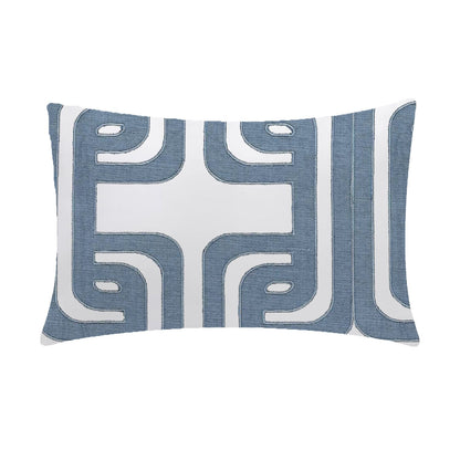 Olga  - Set of 4 Pieces | Cotton Linen Fabric | Crewel Embroidered | Pillow/Cushion Cover Set | With or Without Insert
