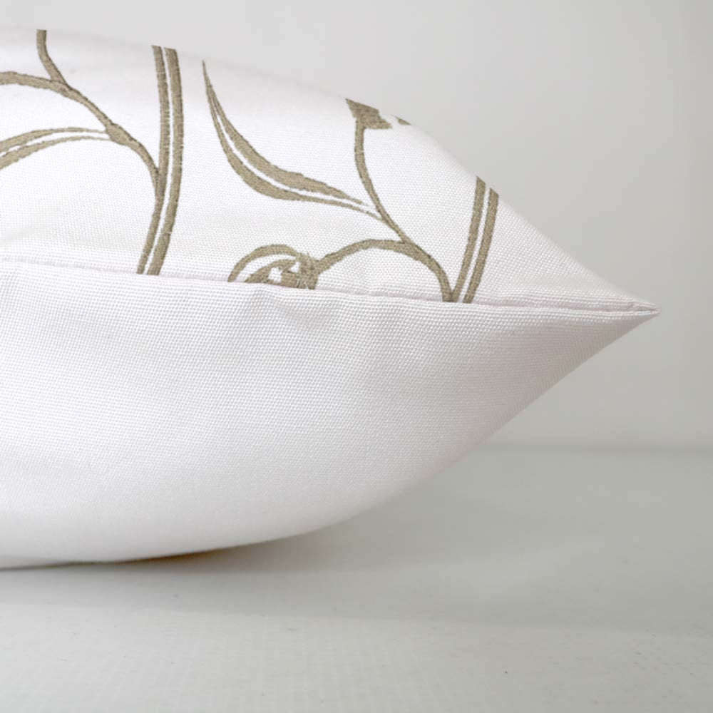Sofia  - Set of 4 Pieces | Cotton Linen Fabric | Crewel Embroidered | Pillow/Cushion Cover Set | With or Without Insert