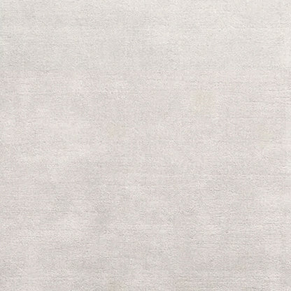 White Grey | Solid Color - Handcrafted Rug/Carpet | Pure Wool | Hand Tufted | High Pile | High Density | Yarn Dyed