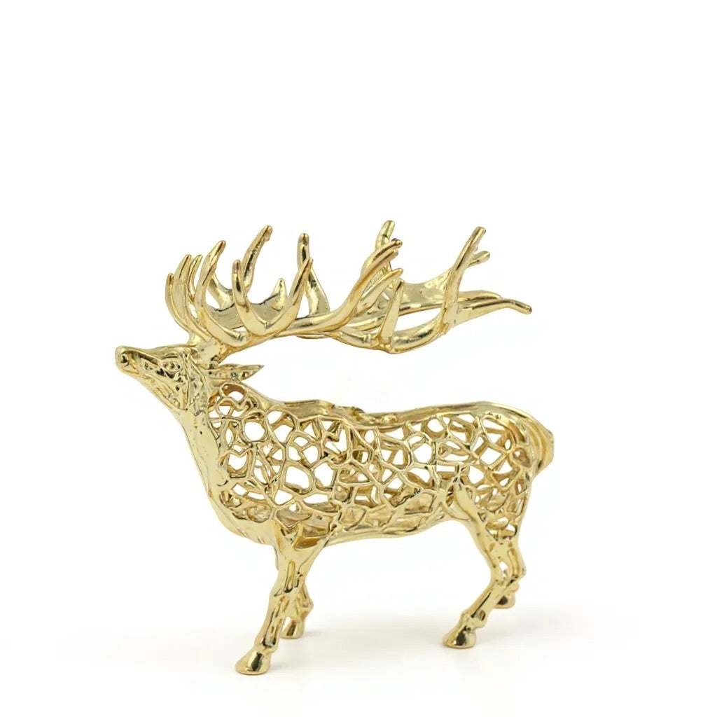 Gold Christmas Ornaments – Metallic Holiday Baubles (Set 1)