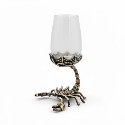 Set of 4 Scorpion Wine Glasses